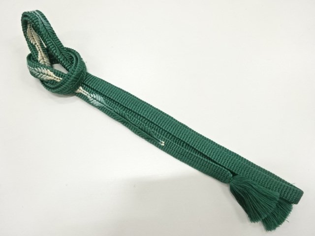 JAPANESE KIMONO / HAND-TIED OBIJIME CORD / SILK